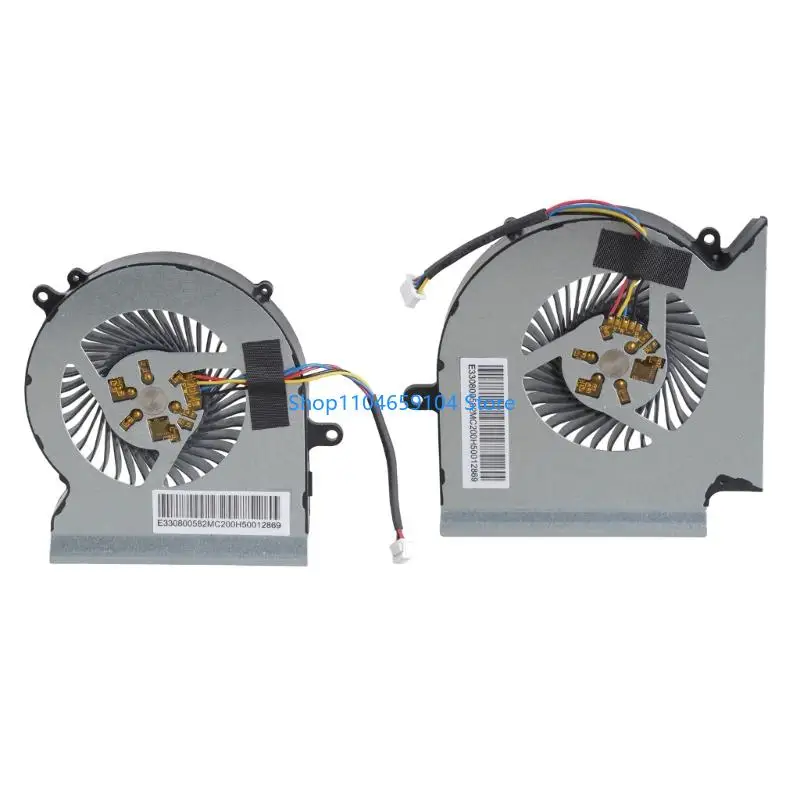 CPU GPU Fan Laptops Cooling Fan DC5V 4Pin 4wires Coolers for GE65 GL65 GP65 WE65 Leopard MS-16U1 MS-16U5 MS-16U7 Laptops Part