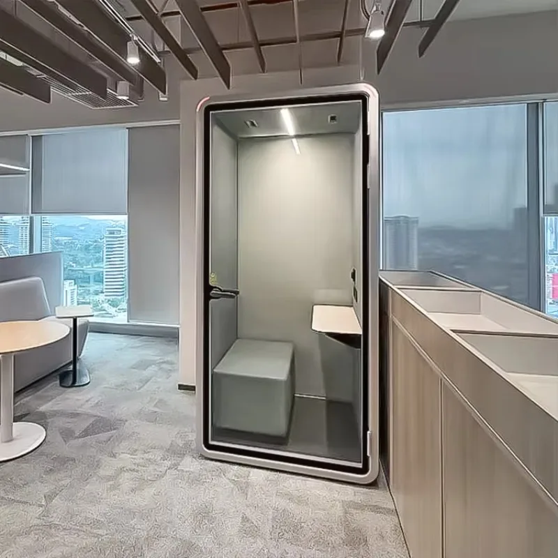 Customized Modern Soundproof Booth Private Studio Mini Phone Booth Open Plan Shared Office Work Booth With Various Designs