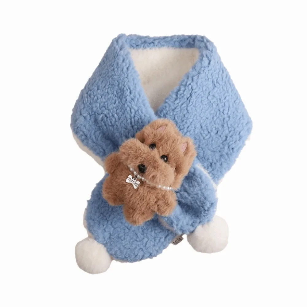 

Cute Cartoon Material Baby Bears Scarf Warm Thickened Warm Children Scarves Windproof Soft Texture Baby Shawls Preschoolers