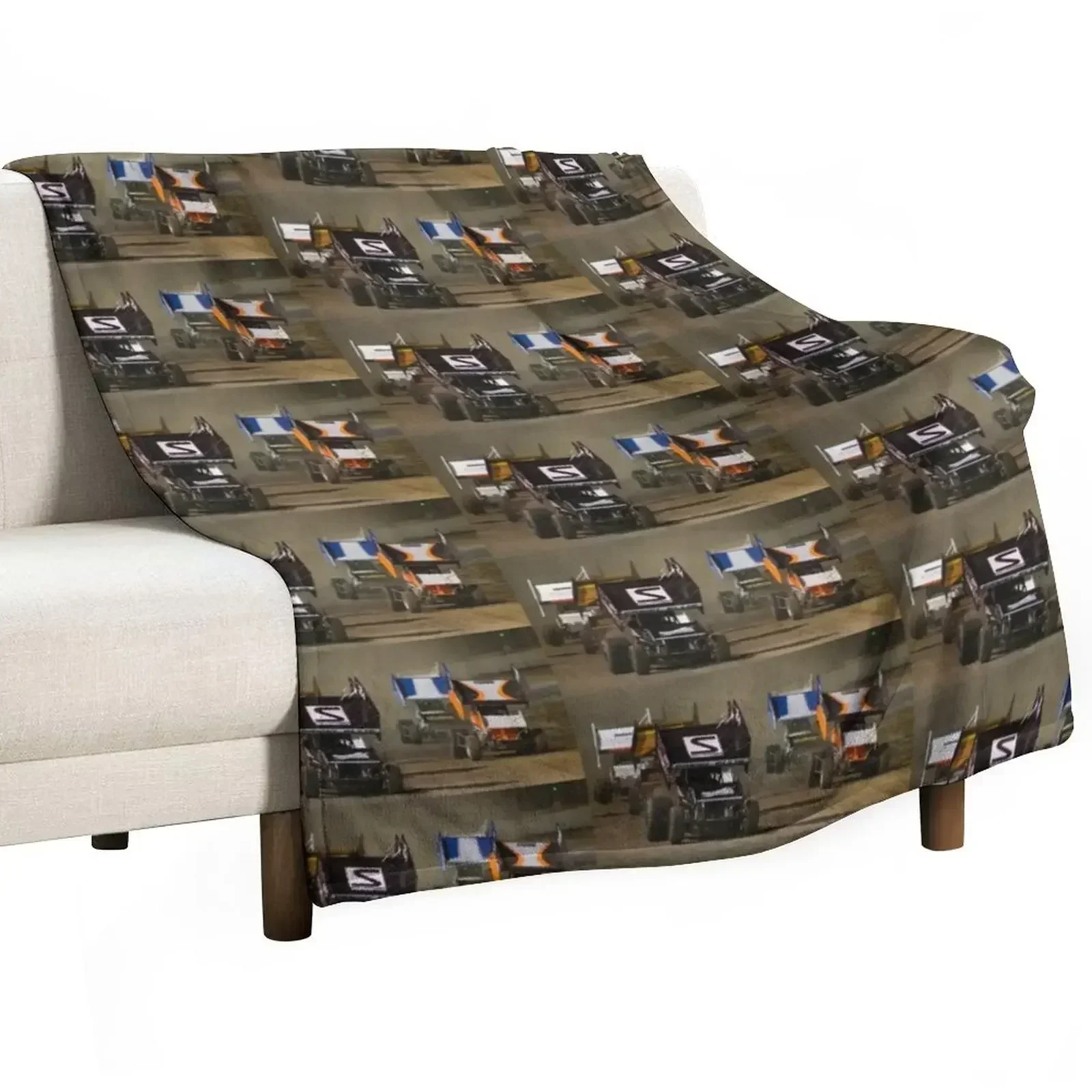 Speedway racing Throw Blanket blankets and throws Custom Softest Blankets