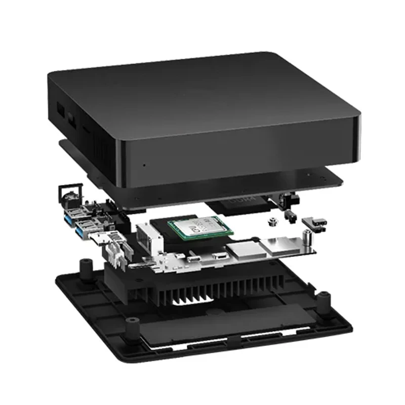 Cheapest Small Mini Pc Win10/11 Fanless Pc 7840hs Quad Core 2lan 4k Gaming Computer