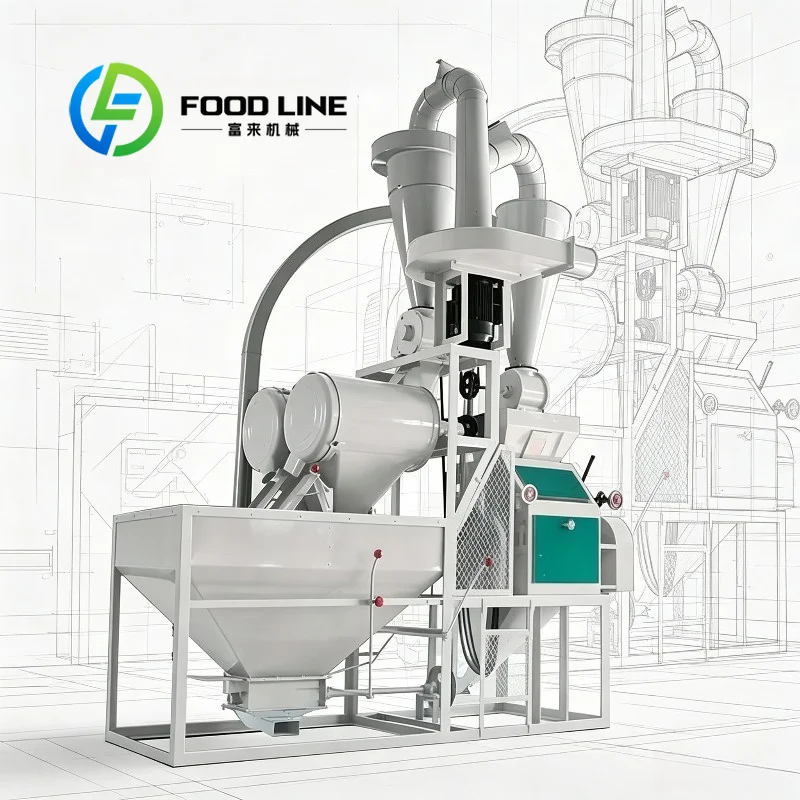 Fully Automatic Wheat Flour Milling Machine Low Noise Motor Creates Quiet Operation Space For Small Village Grain Processing