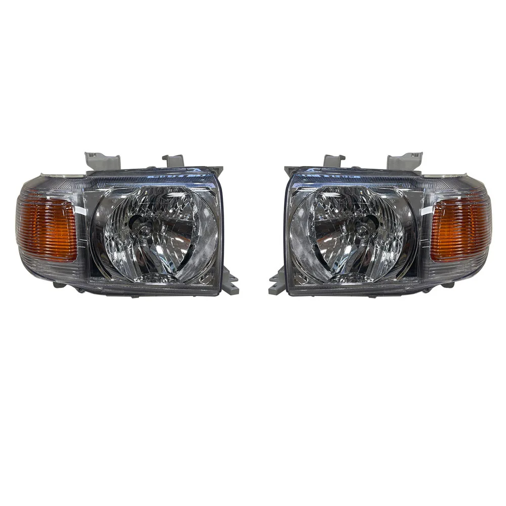 Car Crystal Headlights Turn Signal For Toyota Land Cruiser LC70 LC71 LC76 LC79 2007 To 2020  A Pair Of Headlamp