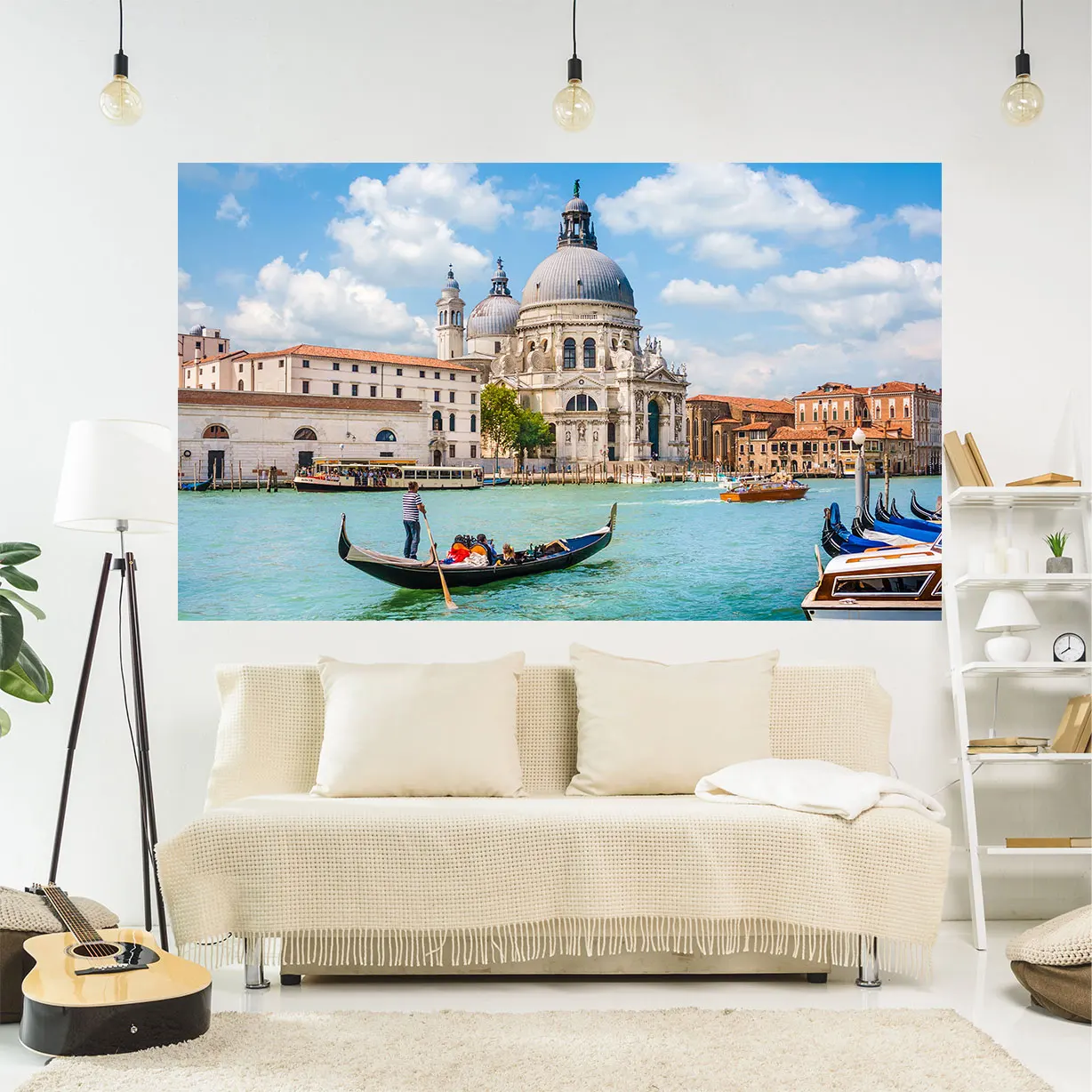 

QdDeco Landscapes Of Venice Printed Tapestries Wall Hanging Rugs Natural View Home Decor Living Room Decoration