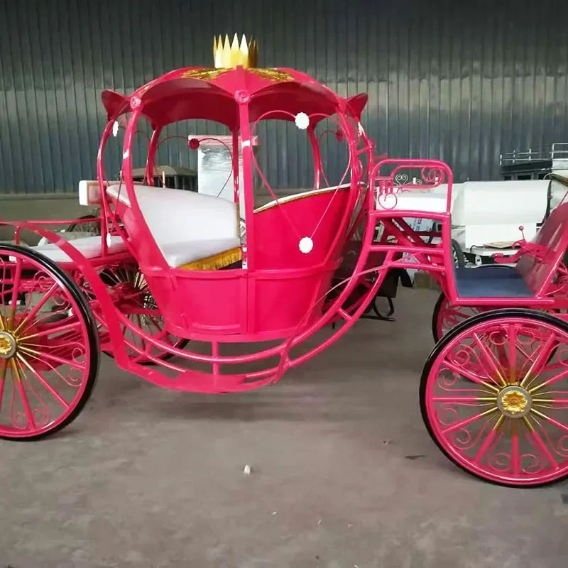 الحديد المطاوع اليقطين النقل الزفاف الأميرة سيارة الفيلم والتلفزيون الدعائم زخرفة عيد الميلاد لمشاهدة معالم المدينة جولة حافلة أربع عجلات