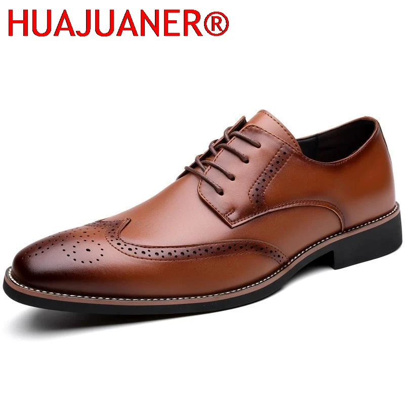 

Wedding Vintage Men Gents Footwear Men Classic Male Business Oxfords Shoes New Male Dress Shoes All-match Fashion Casual Shoes