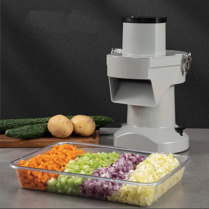 Automatic Vegetable Carrot Shredder Slicer Commercial Electric Cutter Potato Dicing Shredding Machine Vegetable Processor 220V