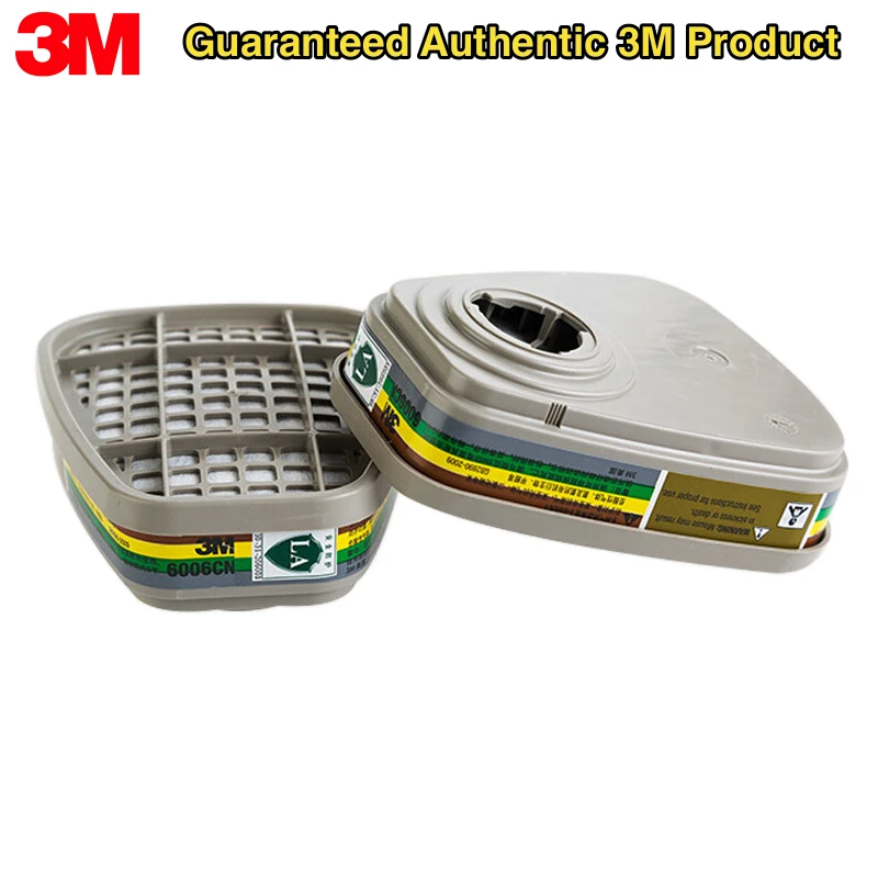 

3M Multi Gas/Vapor Cartridge 6006 Set For 3m 6200/7502/6800 Dust Gas Masks Chemical Painting Spraying Respirator