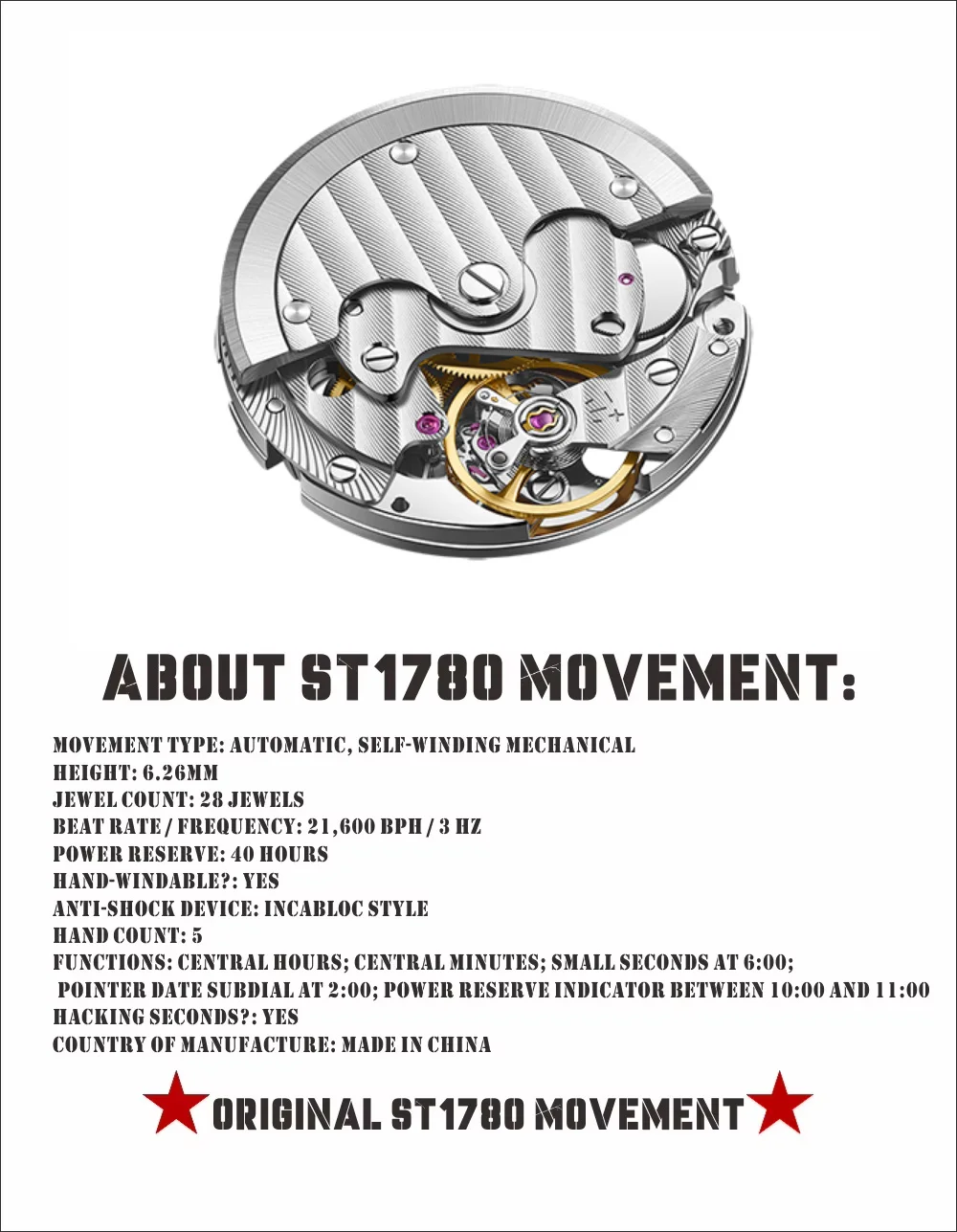 جديد حزام ناقل من الفولاذ نسخة النورس 1963 ساعات ST1780 حركة 40 مللي متر الطيار ساعة للرجال التلقائي الميكانيكية المعصم Waterpoorf ريترو