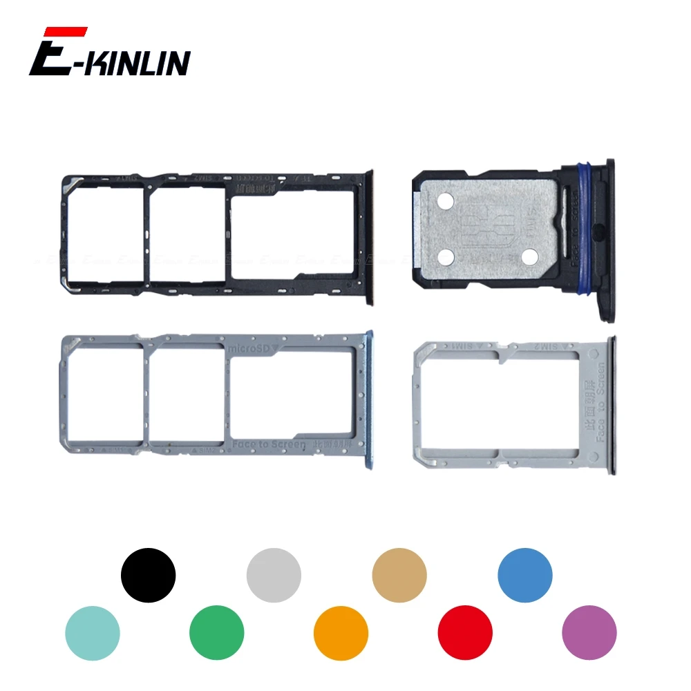

Sim Card Tray Reader Container Connector Socket Holder Slot Adapter For OPPO Reno 5 Reno5 F K Lite Pro 5G Replacement Parts