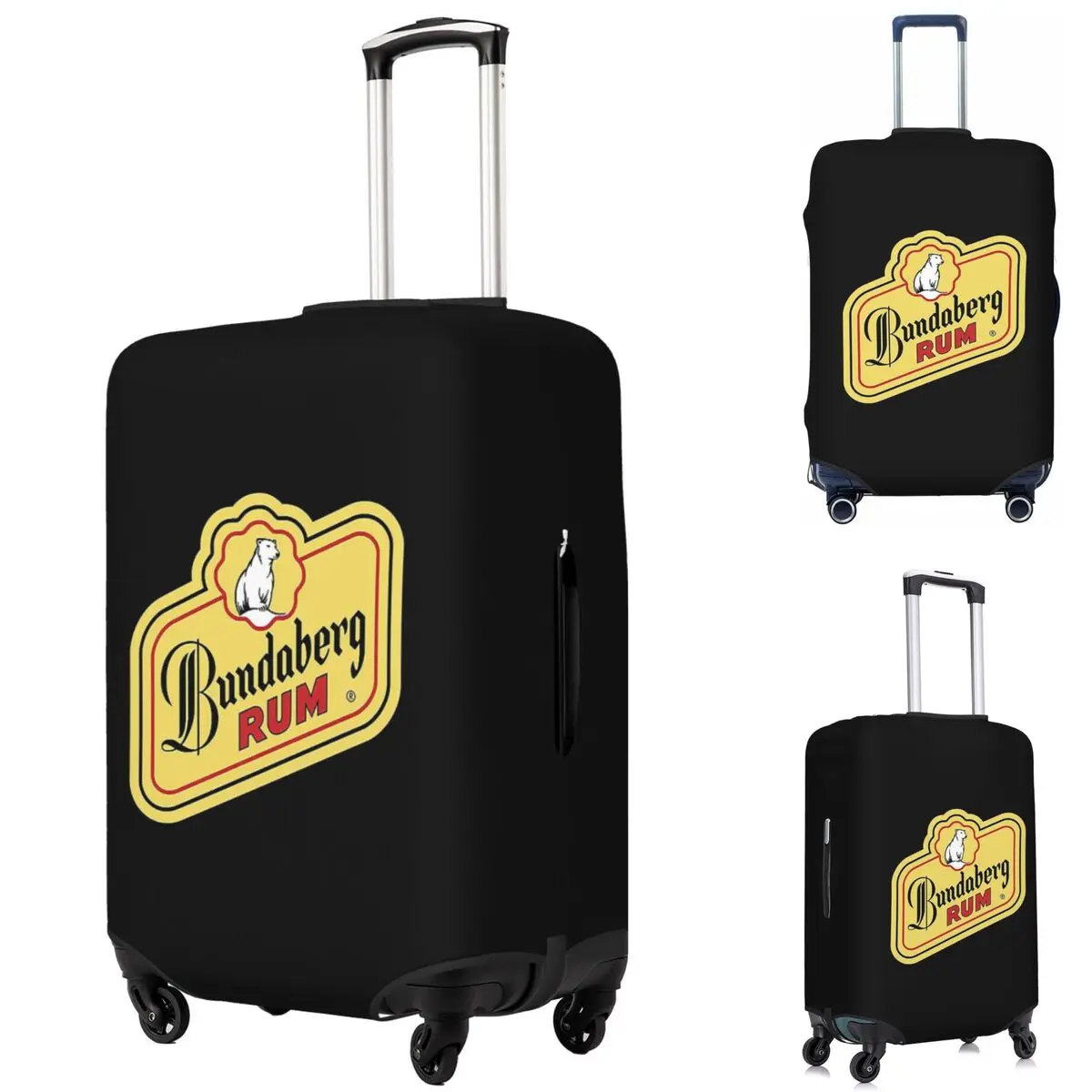 

Official Merchandise Of Bundaberg Rum Logo Suitcase Cover Protection Elastic Travel Luggage Protector Covers for 18-32 Inch