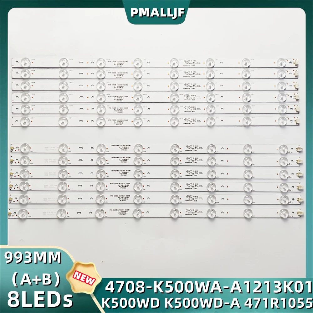 

12Pcs/Set LED Strip 50PFL5040/T3 4708-K500WA-A1213K01 LE50D8800 LE50D8900 50PFL3040 K500WD6 K500WB-A1213K01 K500WD-A3213K01