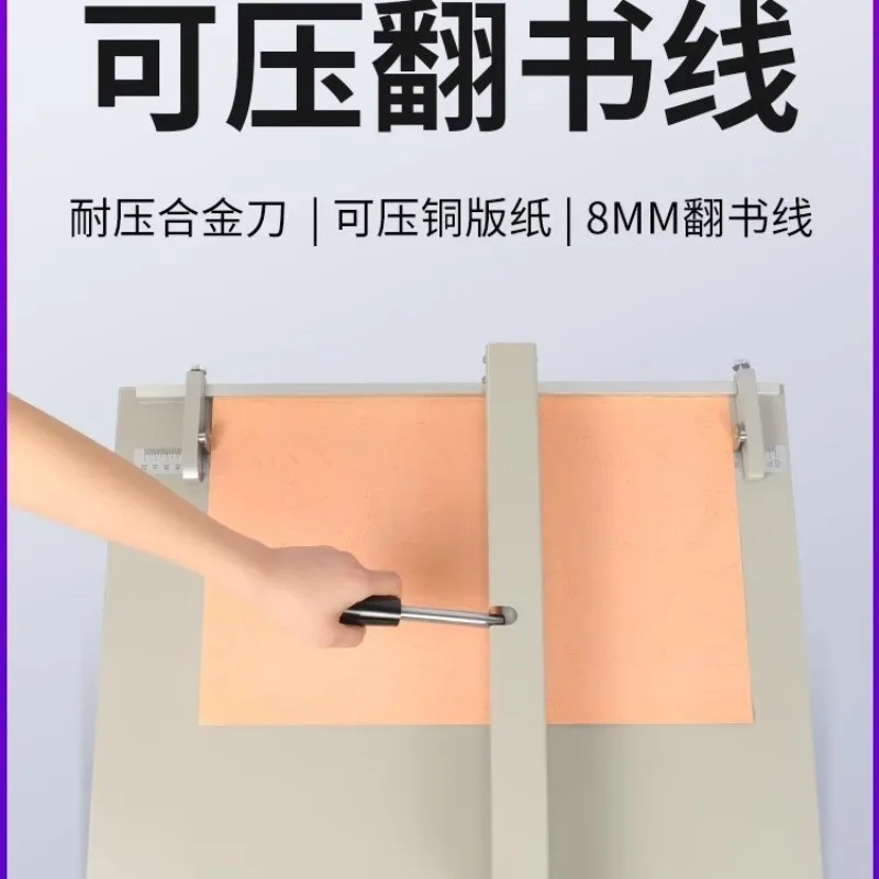 Professional Manual Paper Creasing Machine Small Thick Card Folding Scoring Tool for Greeting Cards Brochures Flyers Menus