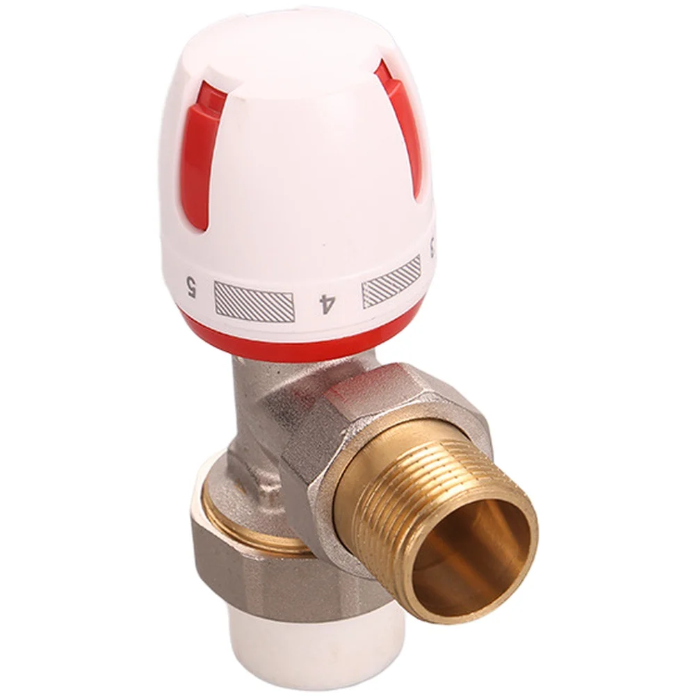 Home Renovations Corner Radiator Valves Adjustable Water Flow Energy Efficient System High Temperature Resistance
