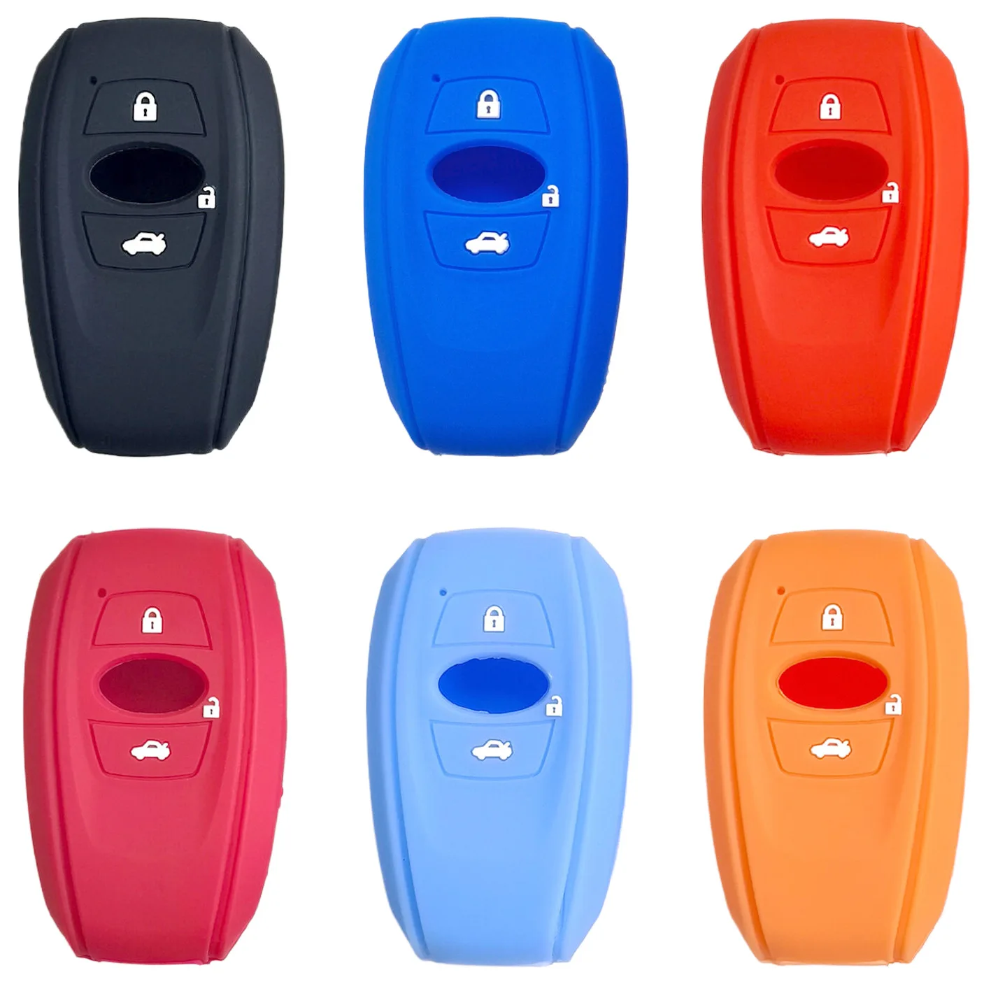 Suitable for Subaru Forester smart three-button Outback XV Legacy BRZ remote control silicone key cover