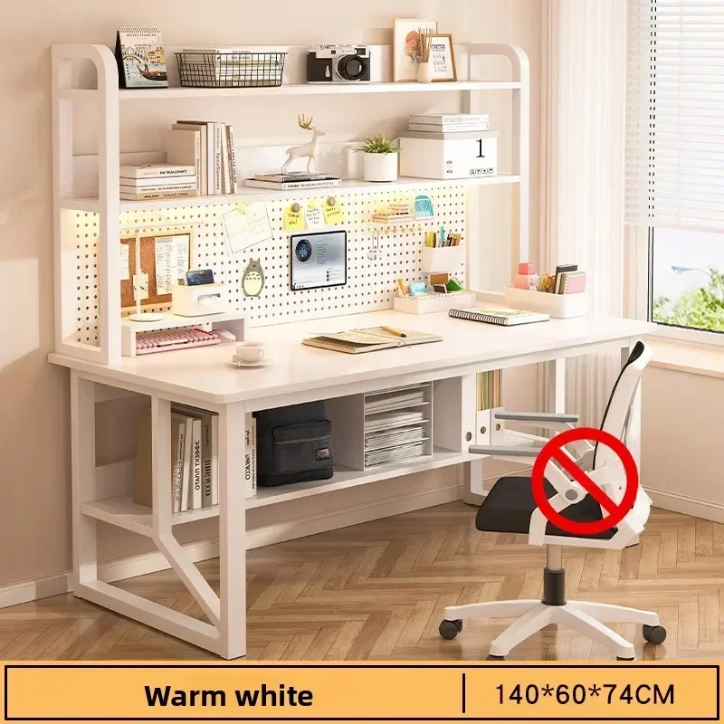 New model Computer desk multi-layer shelf bookshelf integrated learning desk house simple desk