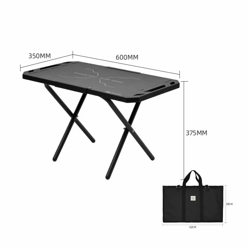 Tryhomy Camping Tactical Table Outdoor Aluminum Alloy Table Travel Desk Portable Picnic Table Multifunctional Folding Table