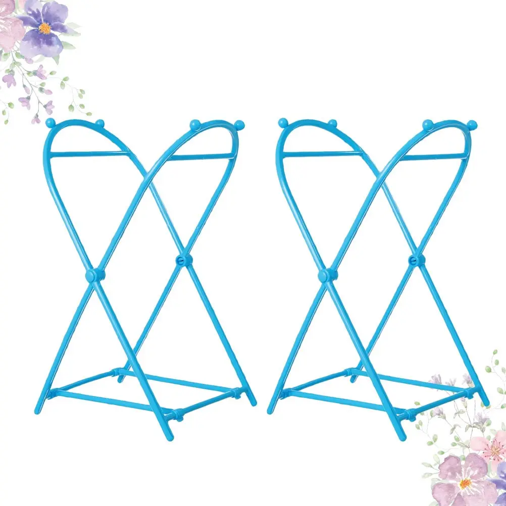 

2 шт. Складной держатель для мусорных пакетов, пластиковая подвесная полка для мусорных мешков для дома, ванной, кемпинга, путешествий, барбекю, экономия места