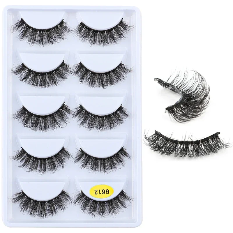 Wholesale 28 Styles  5 Pairs Natural 3D Mink False Eyelashes Makeup Fake Eye Lashes Faux Cils Make Up Beauty Tools