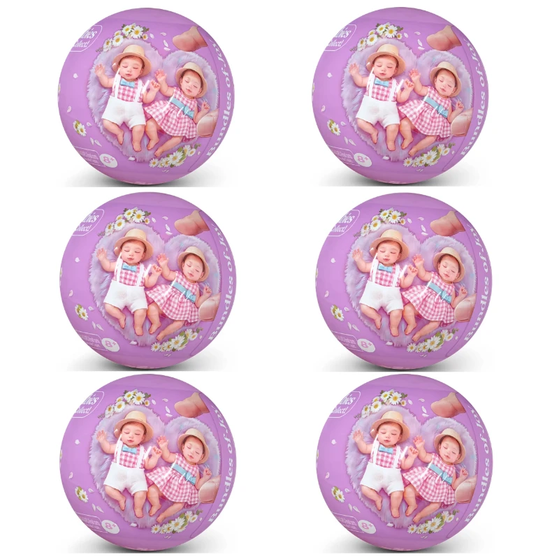 5X Mini Baby Surprise Doll Ball Blind Box Kids Pretend Play Realistic Mini Doll Toy For Girls Gift surprise box mystery figure image 3