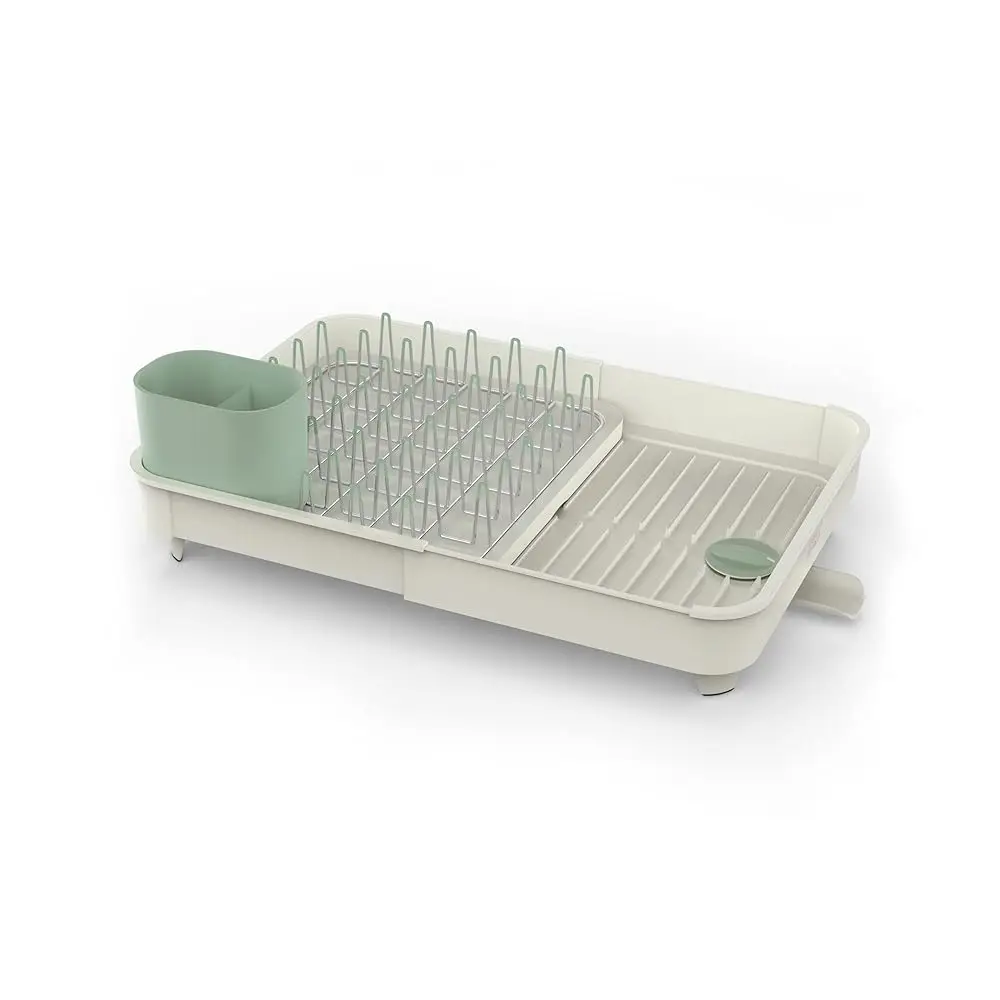 

Free ShippingFree ShippingExtend Expandable Dish Drainer Rack with Removable Flatware Holder Swivel Draining Spout - Stone/Sage