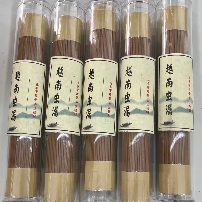 100g Vietnam Nha Trang Insect Leak Incense Stick Natural Agarwood Indoor Relieve Purification Help Sleep Aromatherapy Joss Stick