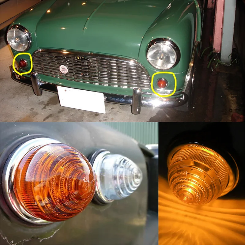 2Pcs Car Rear Brake Lights LPB630 DC12V Turn Signal Tail Lamp For Land Rover Lucas L594 1958-1986, For Classic Mini Morris Minor