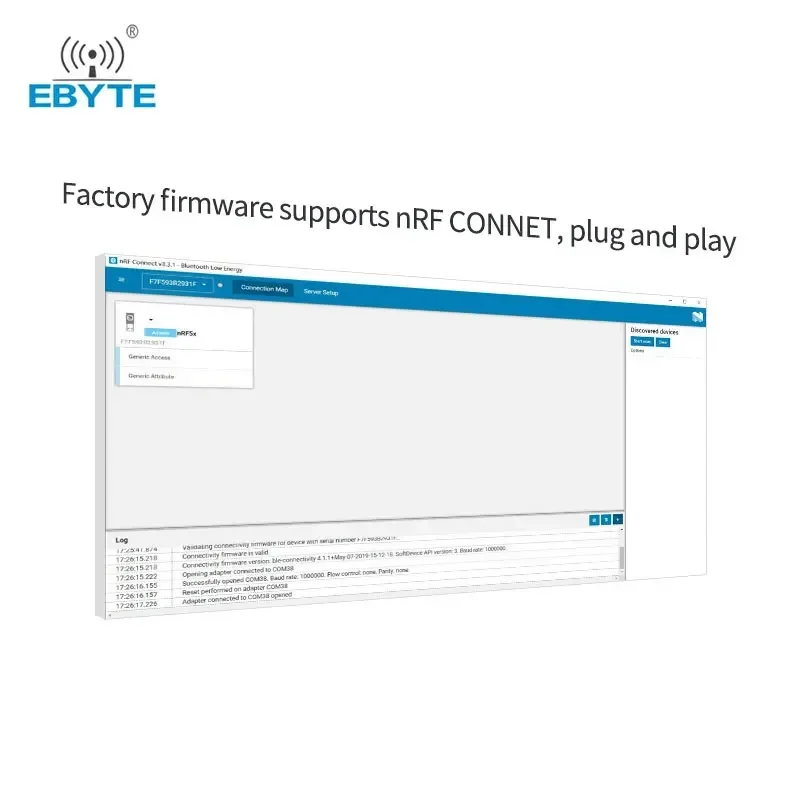 nRF52840 nRF52832 BLE4.2 BLE5.0 CDEBYTE Bluetooth Packet Capture Tool USB Interface PCB Build-in Antenna Protocol Capture Dongle