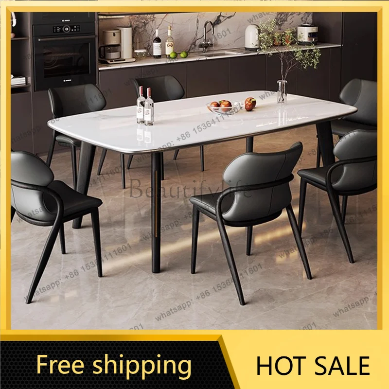 Modern Hallway Dining Table Corner Marble Restaurant Nordic Dining Table Mobile Living Room Mesas De Comedor Kitchen Furniture