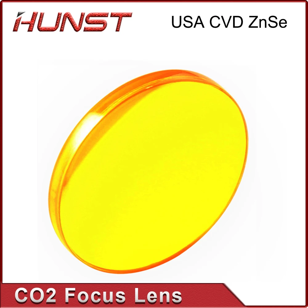 HUNST USA CVD ZnSe Focus Lens Dia 12mm 18mm 19.05mm 20mm FL 38.1 50.8 63.5 76.2 101.6mm For Co2 Laser Engraving Cutting Machine