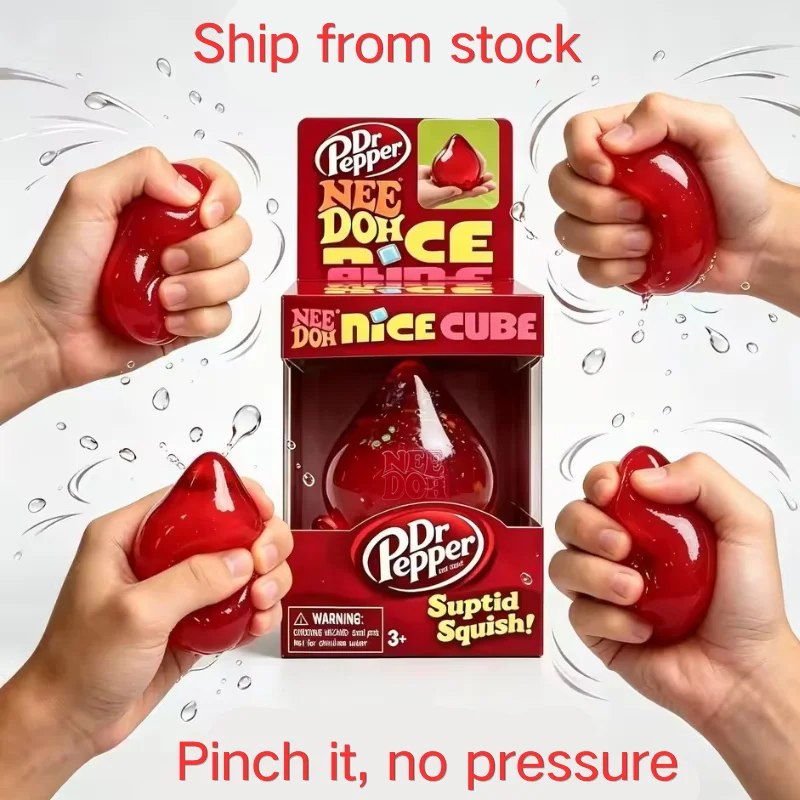 Schylling Needoh Nice Ice Baby 4 Pack Teenie Cube Fidget Relief Sensory Toy Cola Sprite Cube Squish Toy Maltose Non-toxic Gift view 5