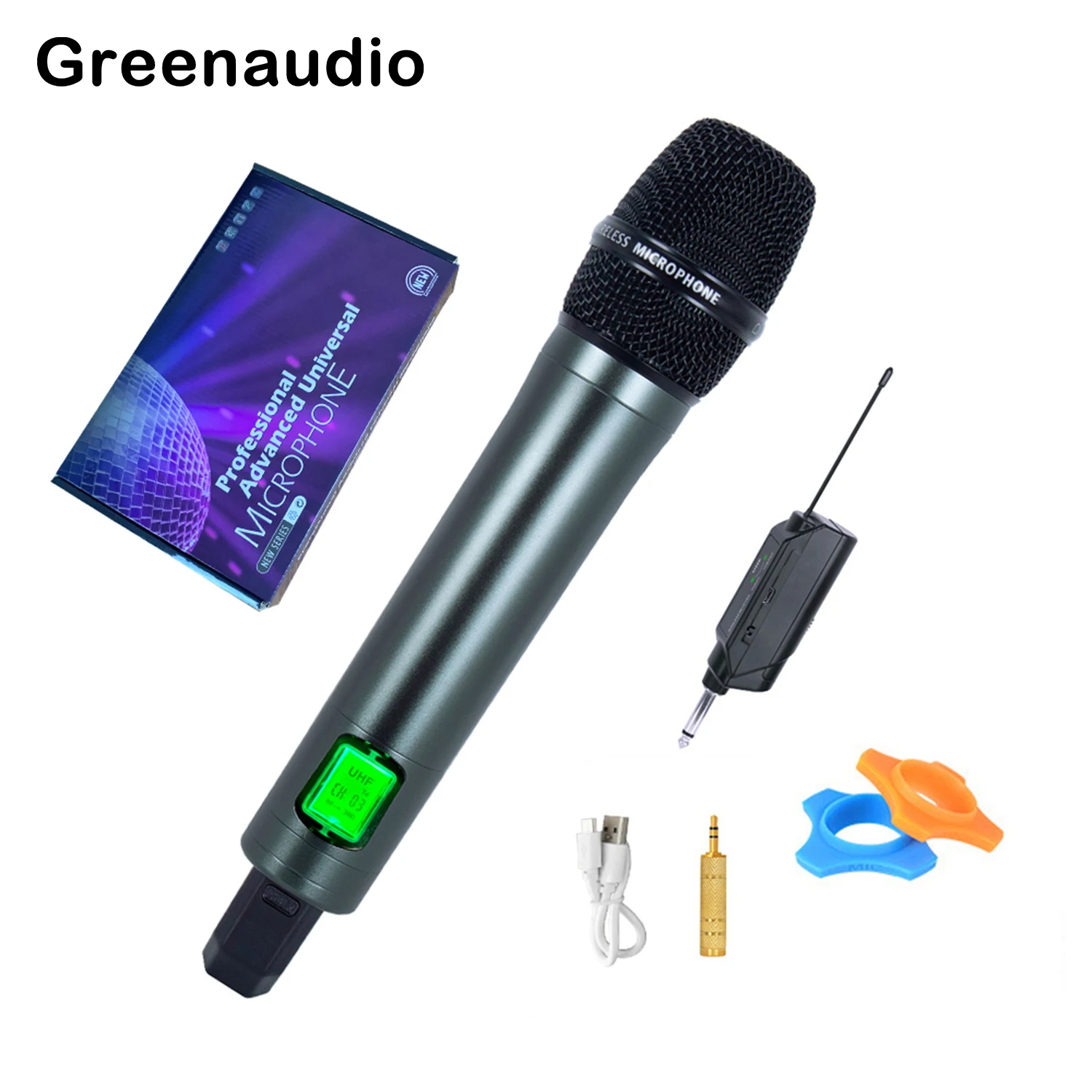 GAW-014A Wireless Dynamic Microphone Outdoor Home Singing Sound Card Live Broadcast Equipment Audio Professional Karaoke