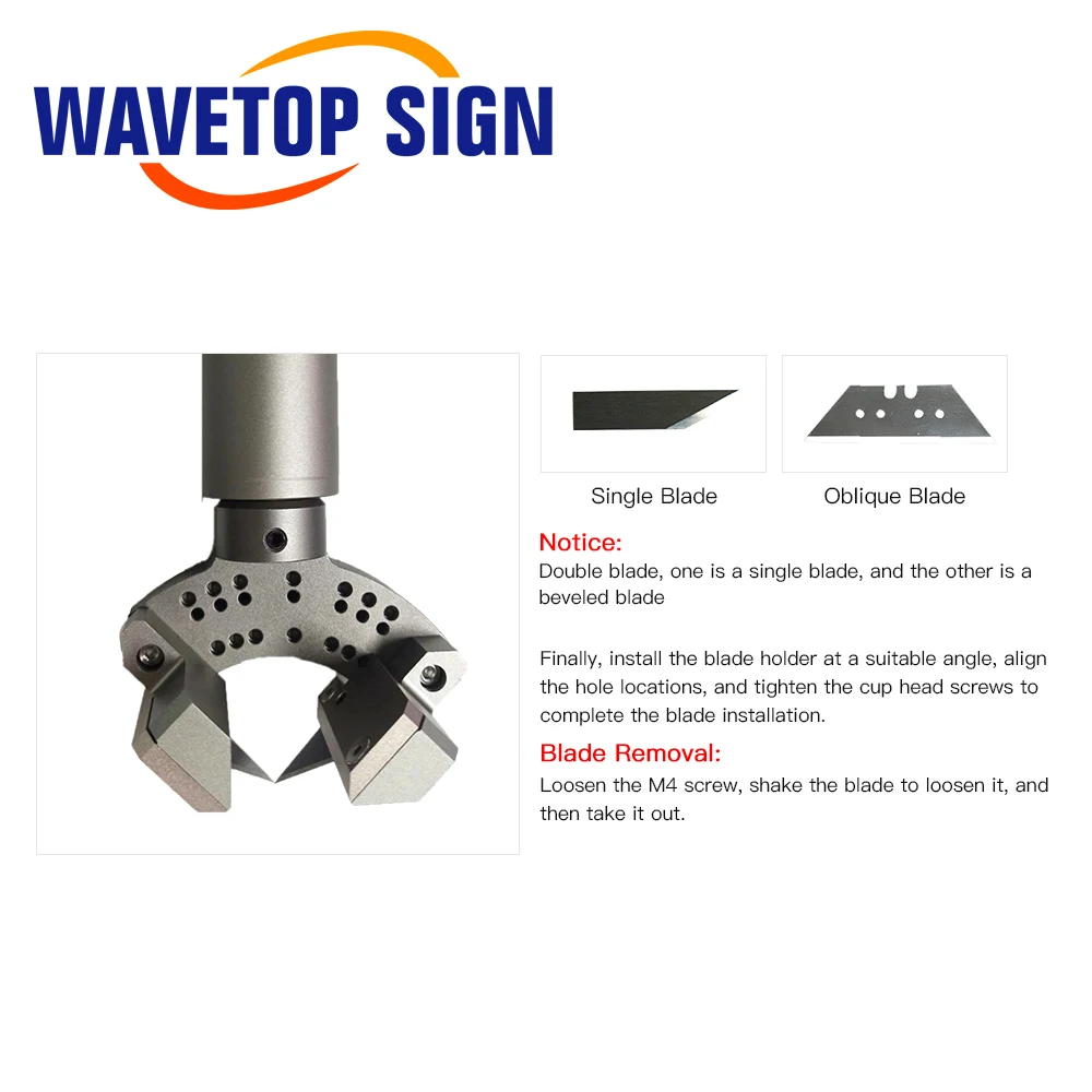 SignkoRay Double Blade Oblique Knife Vibrating Knife Cutter Thickness 13mm for Soft Glass PVC  Honeycomb Board  KT Board