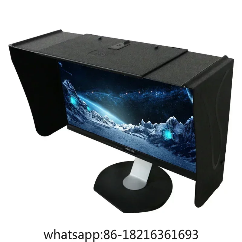 

Computer Monitor Hood Desktop 17-27-Inch 41-66cm Width Sun Visor Printing And Repairing Design