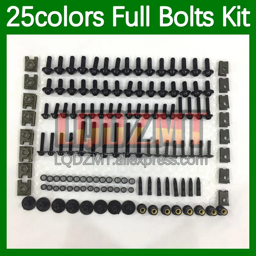 268pcs Body Bolt Full Screws Kit For YAMAHA FZR250R FZR250 R 250 R FZR 250R 86 87 88 89 1986 1987 1989 Fairing Bolts screw Nut