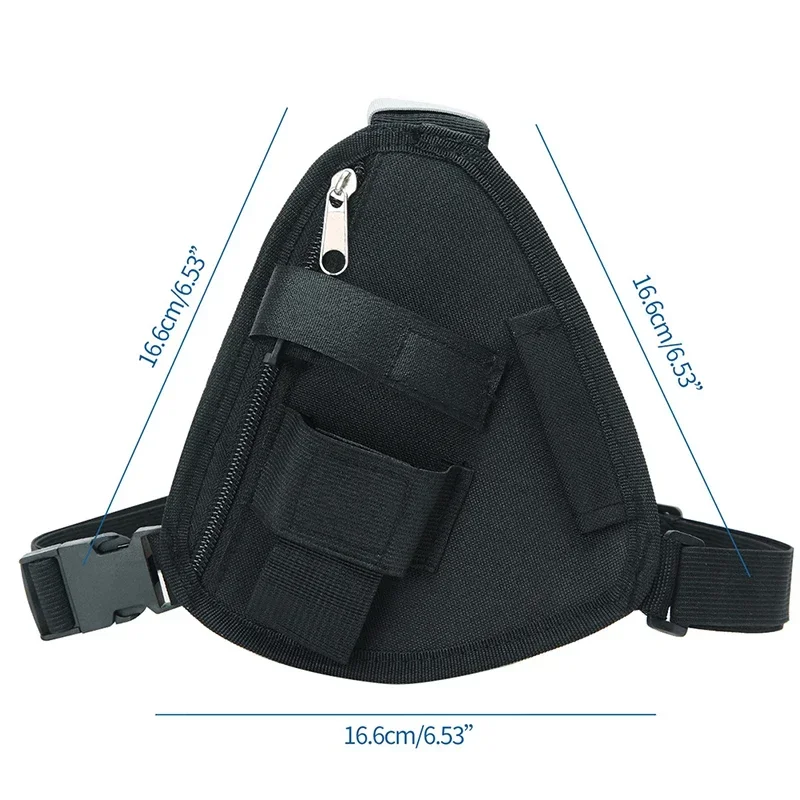 Adjustable Radio Harness Bag Front Pack Triangle Chest Bag Pouch Holster Carry Case For Walkie Talkie