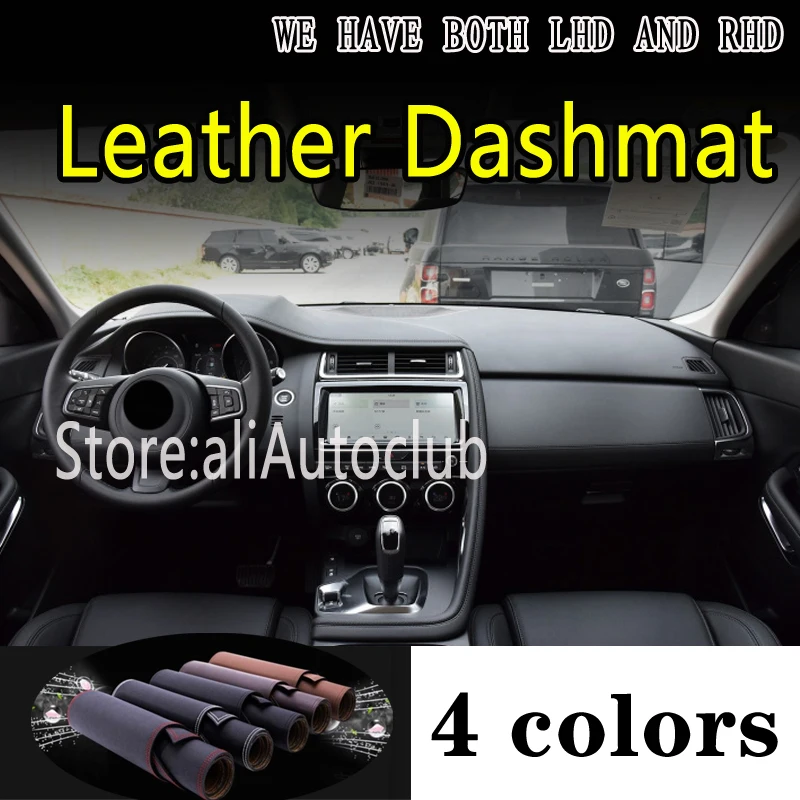 

Leather Dashmat Dashboard Cover Pad Dash Mat For Jaguar E-pace X540 2017 - 2023 Accessories Atuo Interior Anti-slip Sunshades