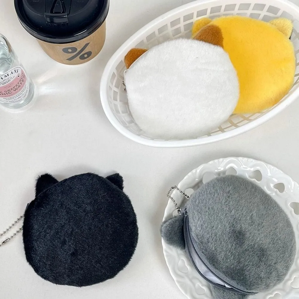 

Kawaii Animal Cat Coin Purse Korean Style Earphone Bag Mini Cat Handbag Bag Pendant Wallet Cartoon Change Pouch Girl