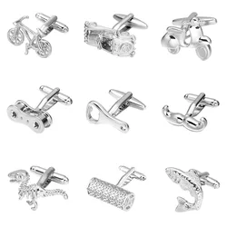 High Quality Shirt Cufflinks for Mens Metal Copper Cuff Buttons Business Gifts Cuff links Men Wedding Jewelry Gift gemelos cuff