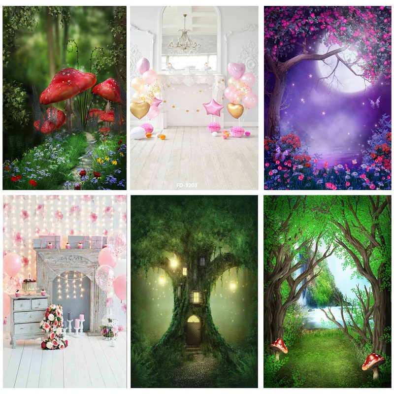 

Children Birthday Cartoons Photography Backdrops Newborn Portrait Photo Background Party Studio Photocalls Props 21922 ZLDT-11