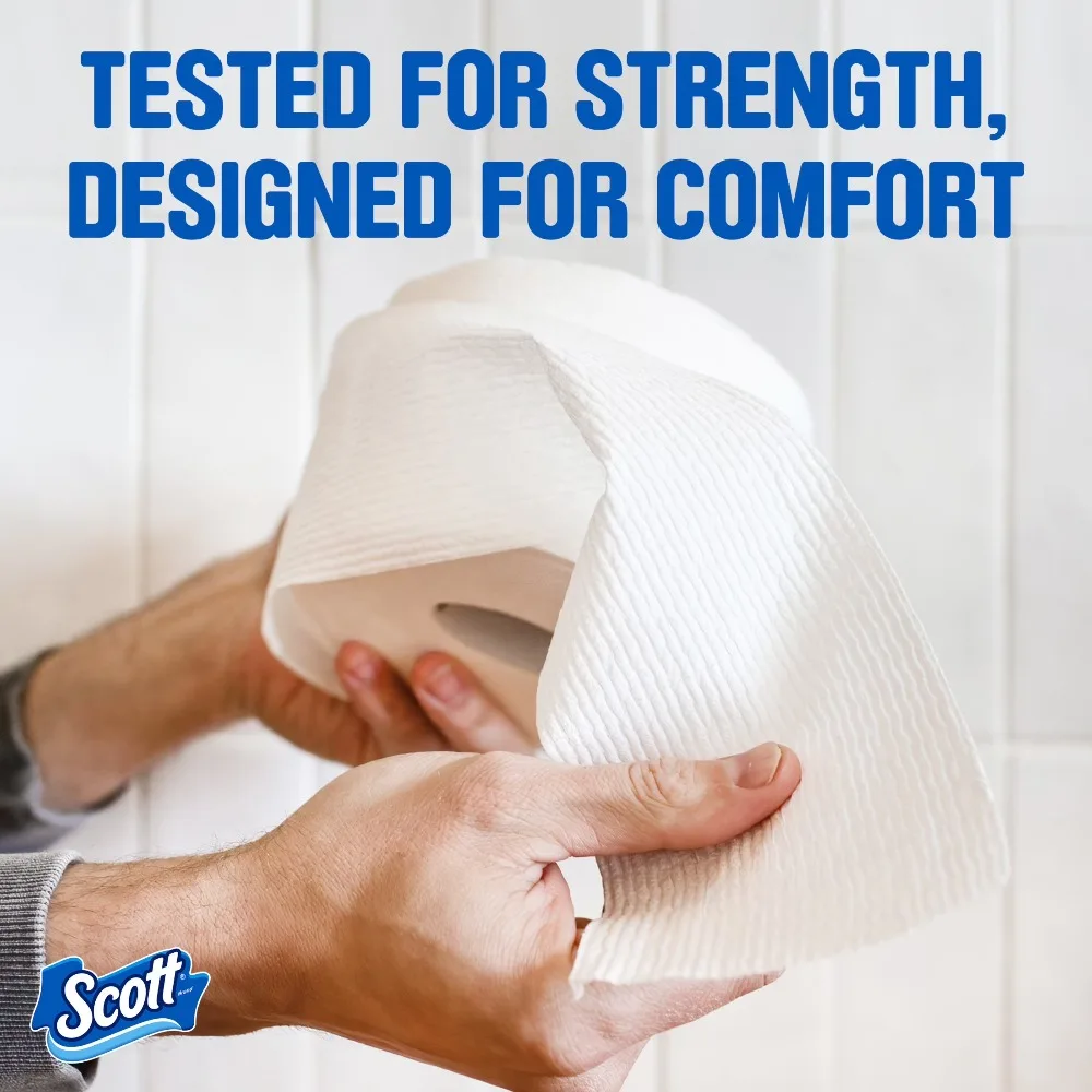 Ultra Soft Toilet Paper 12 Mega Rolls Bathroom Tissue Strong and Absorbent Eco Friendly Septic Safe Biodegradable view 5