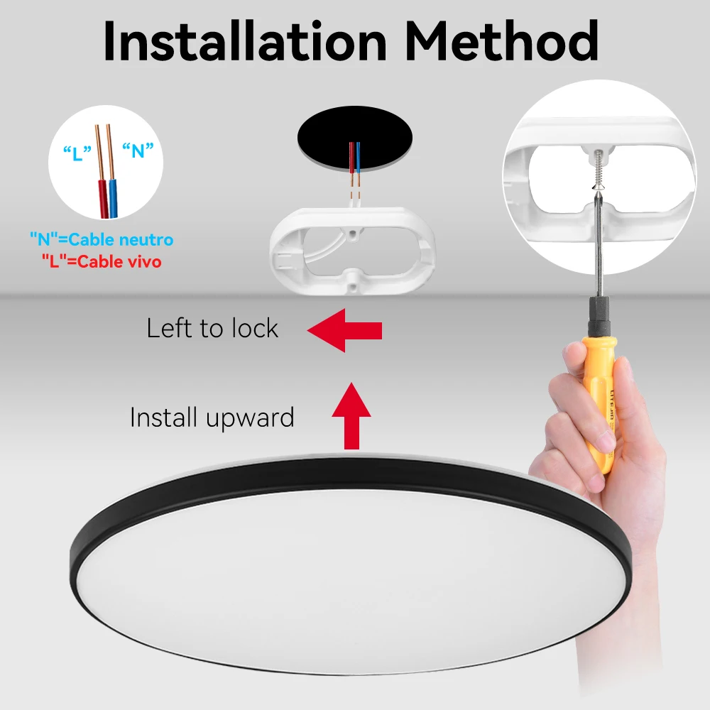 Imagem -06 - Led Stepless Escurecimento Lâmpada do Teto Moderno Luzes de Decoração do Quarto Branco Frio Branco Neutro Sala de Estar Ac85265v 30w