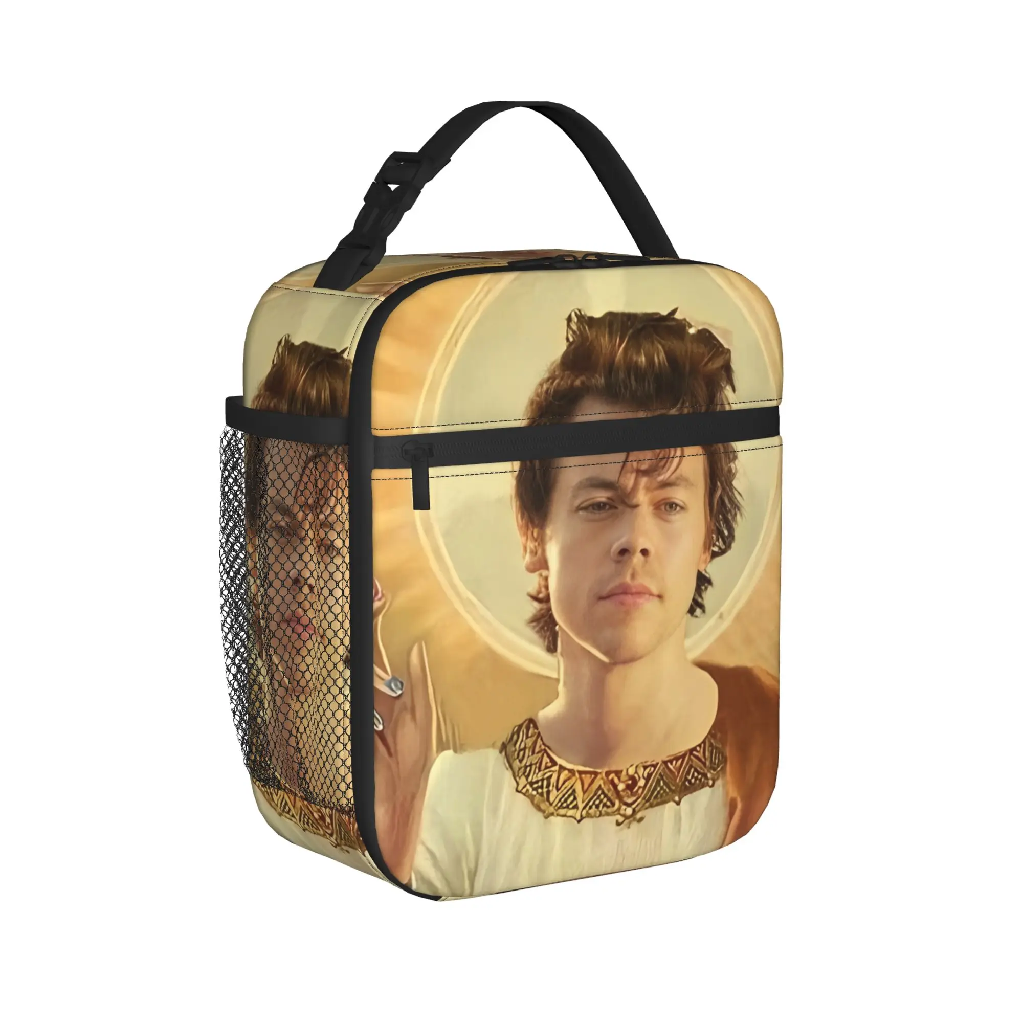 Harrys Styles Thermal Insulated Lunch Bag for School Singer Portable Food Bag Container Cooler Thermal Lunch Box