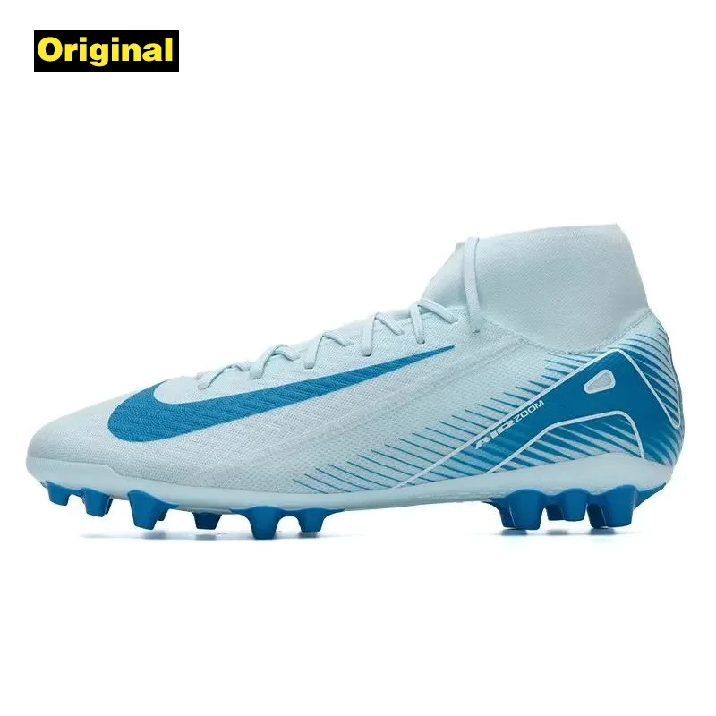 NIKE ZM SUPERFLY 10 ACADEMY AG Men's sports shoes actual training cleats grass wear-resistant football shoes FQ8329-400