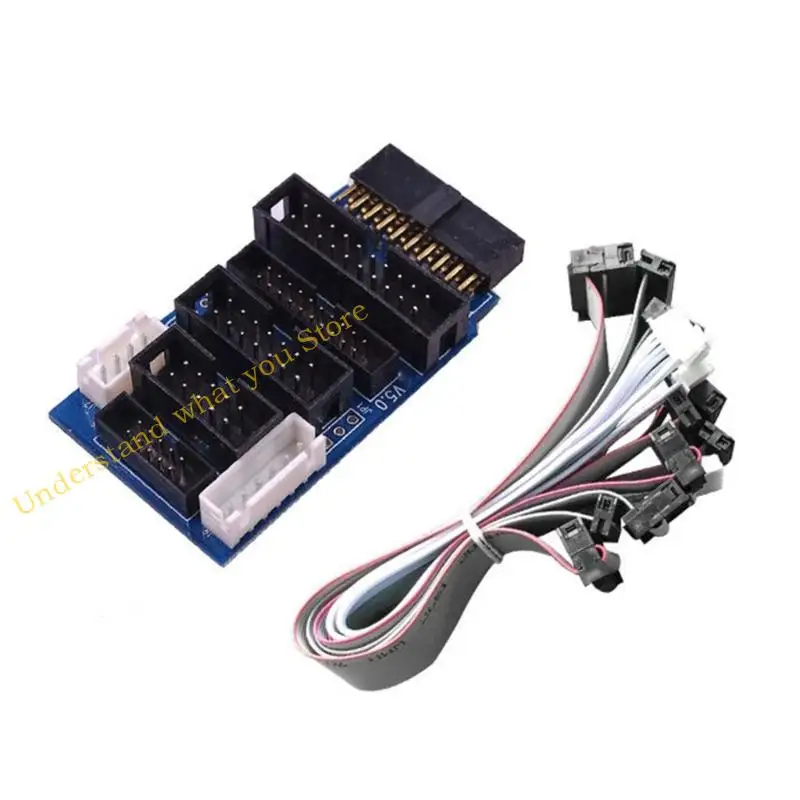 

J60A Low Latency JTAG to SWD Converters Board With 7 Cables For JTAG V 8 V 9 Design For Efficient Embedde Developments