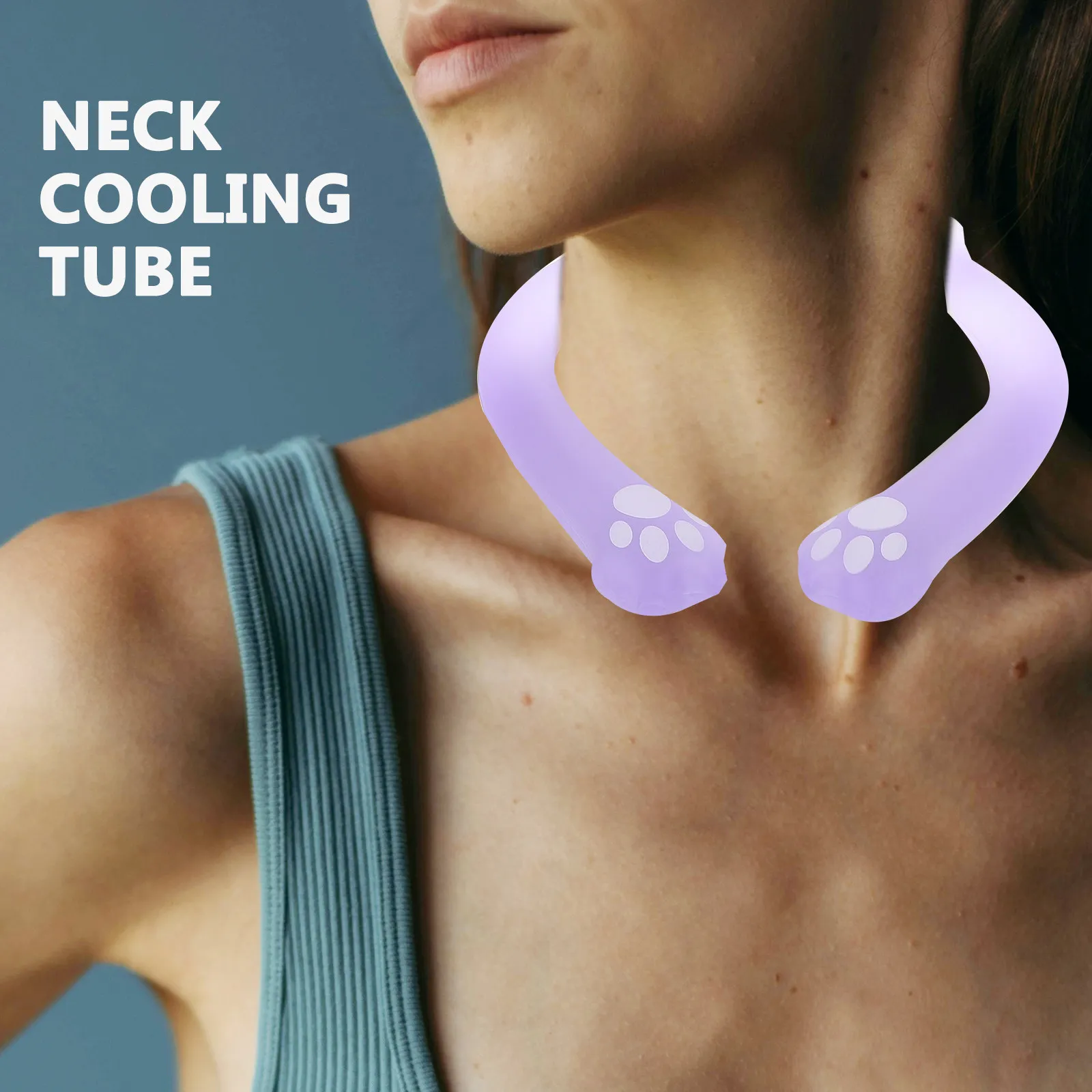 Cooling Neck Collar Summer Tube Reusable Wraps Heat Pvc Cold Hot Weather Travel Lightweight Portable Comfortable Reliable