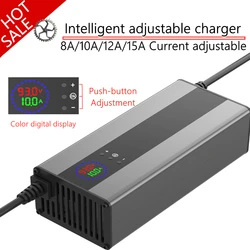10A 20A Curren Adjust 48V 58.4V 72V 60V 67.2V 84V 54.6V Li-ion Lifepo4 Lithium Battery Charger 13S 16S 20S 24S Fast Charge parts