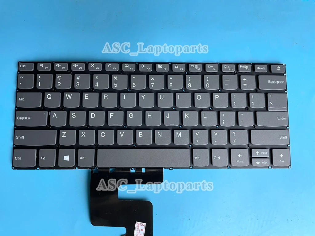 New US QWERTY Keyboard for Lenovo Ideapad 1-14IGL05 1-14ADA05 Slim 1-14AST-05 Gray , no Frame, NO BACKLIT