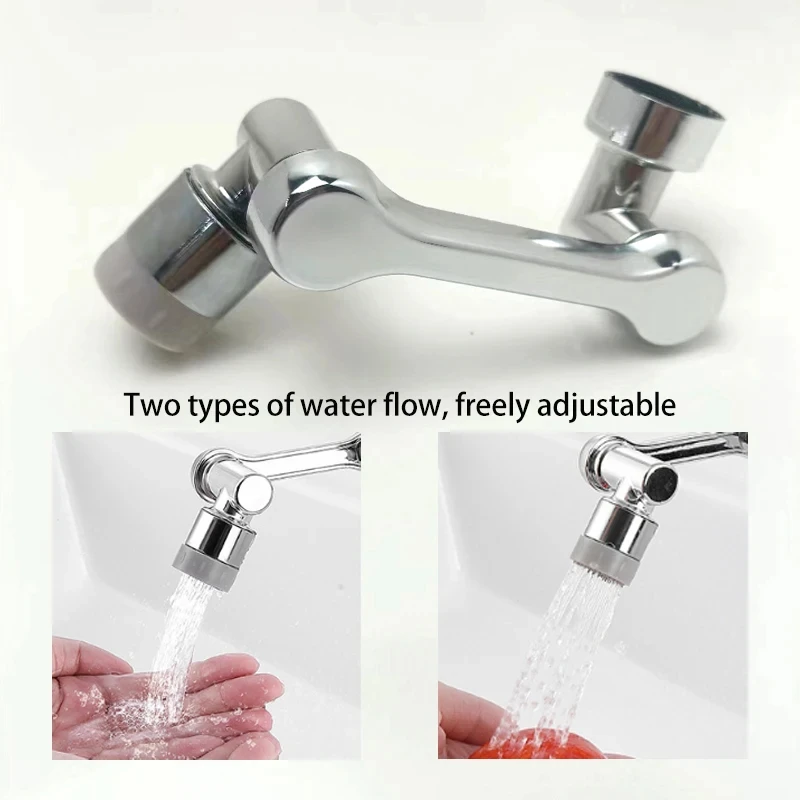 New Universal Rotation Extender Faucet Aerator Plastic Splash Filter Kitchen Tap Washbasin Faucets Bubbler Nozzle Robotic Arm Ne