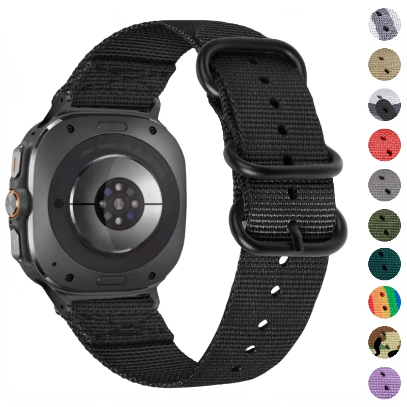 

Nylon Strap for Samsung Galaxy Watch Ultra Three-button Replaceable Bracelet for Samsung Galaxy Watch Ultra 47mm Sport Watchband